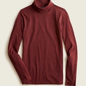 J. Crew Tissue Turtleneck Size X-Small in Vintage Merlot